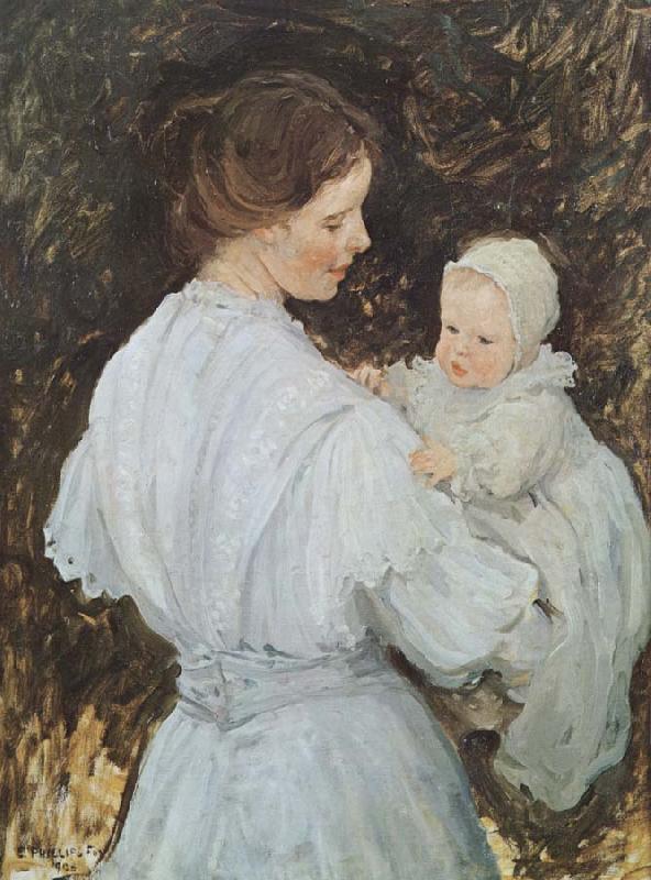 E.Phillips Fox Mother and child Germany oil painting art